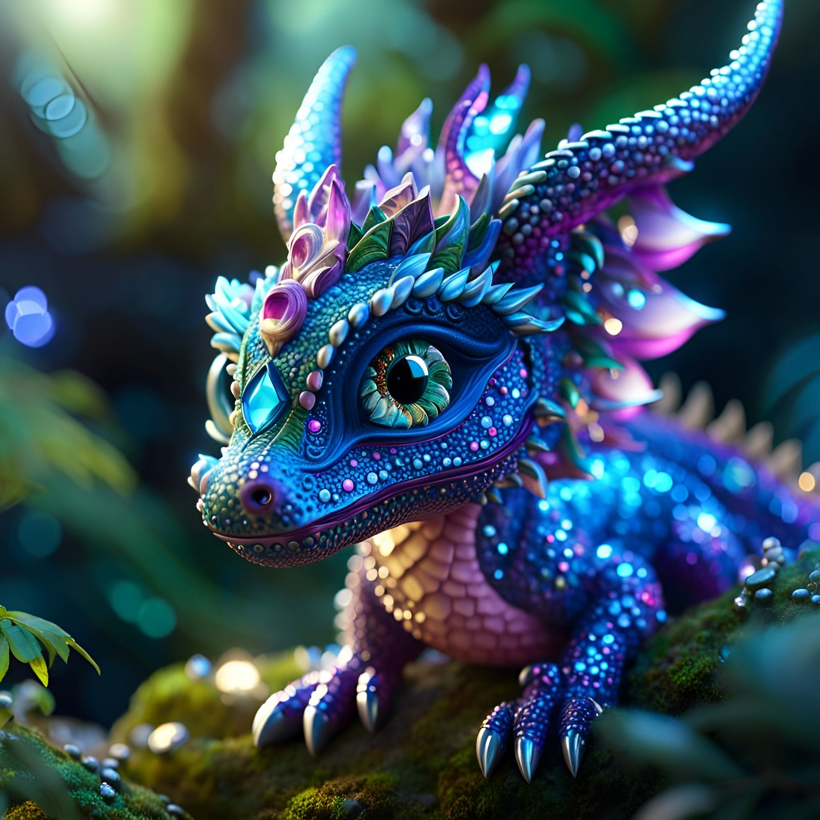 A Rare Exquisite Gemstone Salamander.