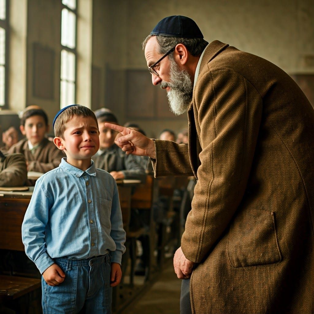 Stern Teacher Warns Student in Cinematic Style