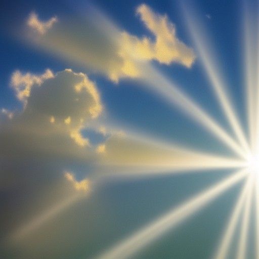 Divine Saint in Heavenly Sunshine