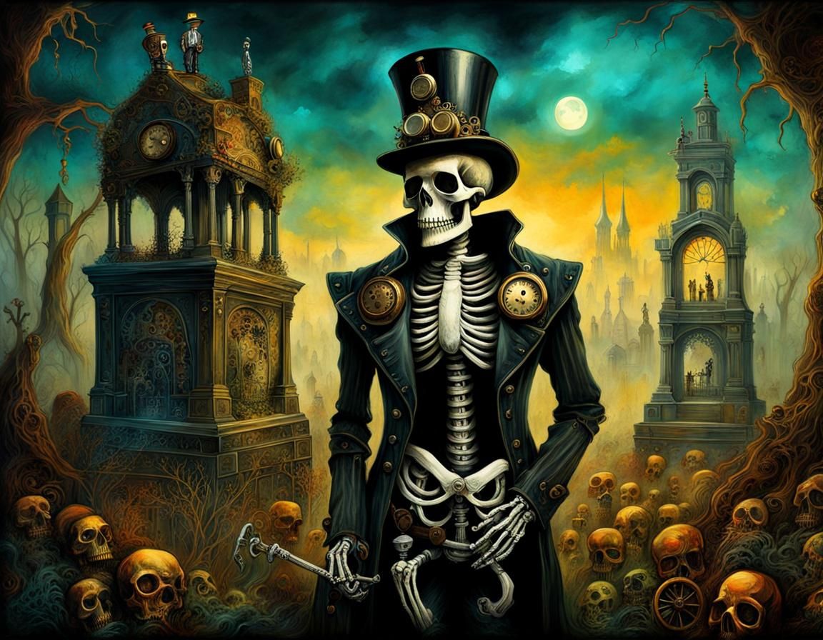 Steampunk skeleton