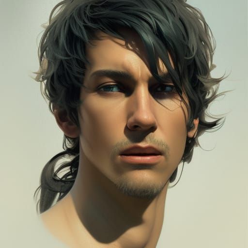 Detailed Portrait of Dante in Artstation Style