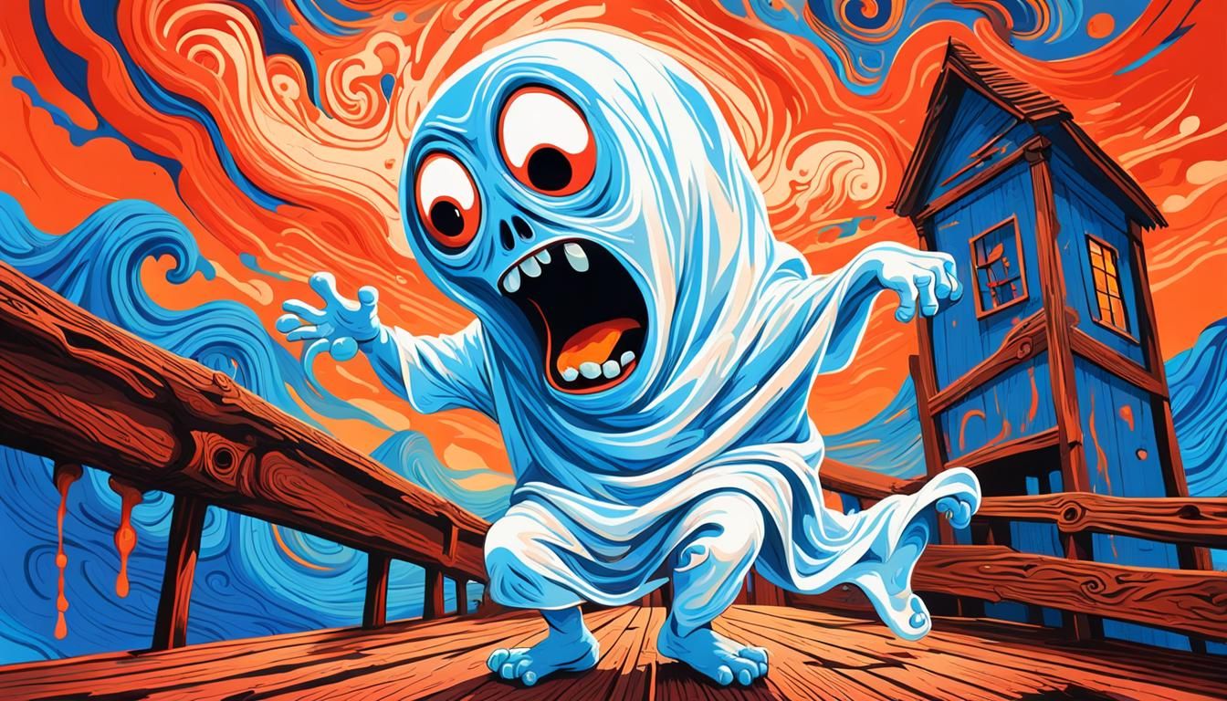 Emotive Ghost Screaming on Twisted Bridge