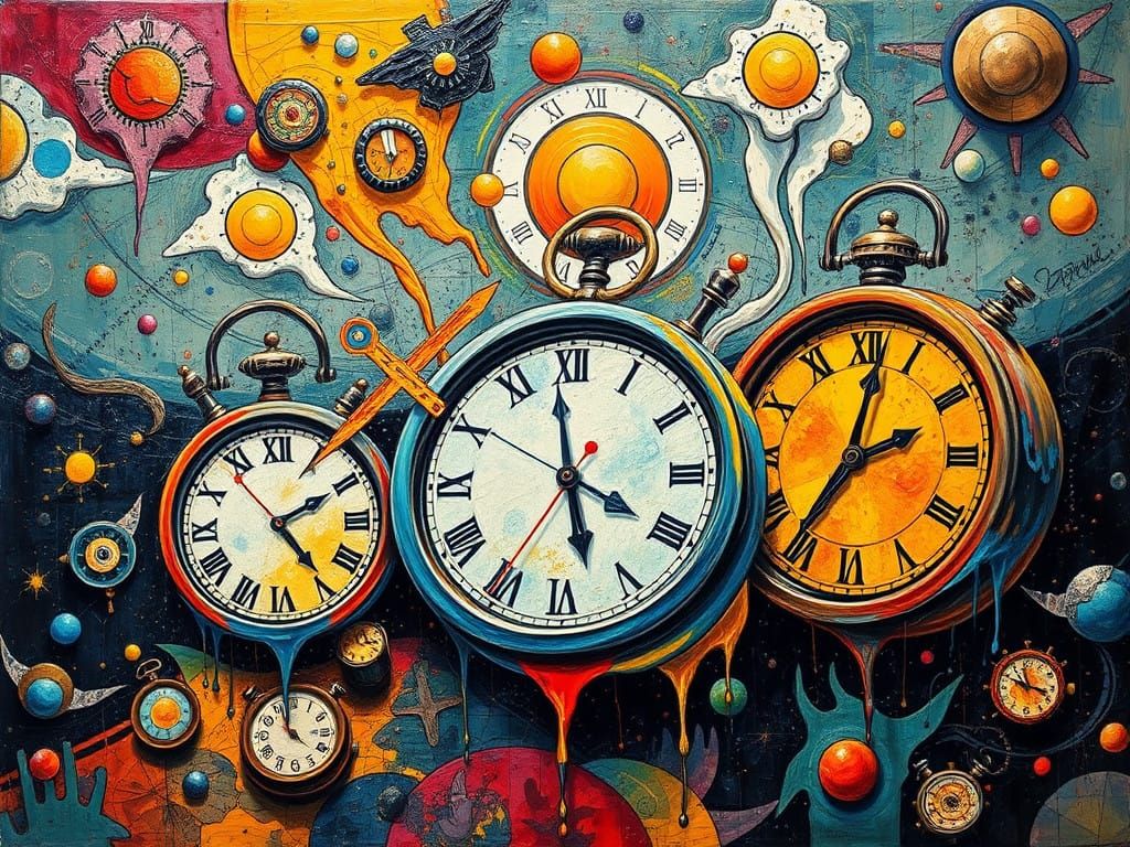 La persistencia de la memoria de Dalí en el estilo de Kandinsky y Pollock