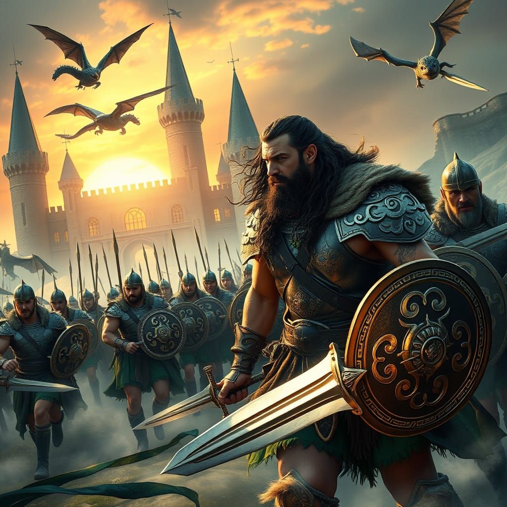 Celtic Superhero Leads Warriors in Charge Towards Emerald Pa...