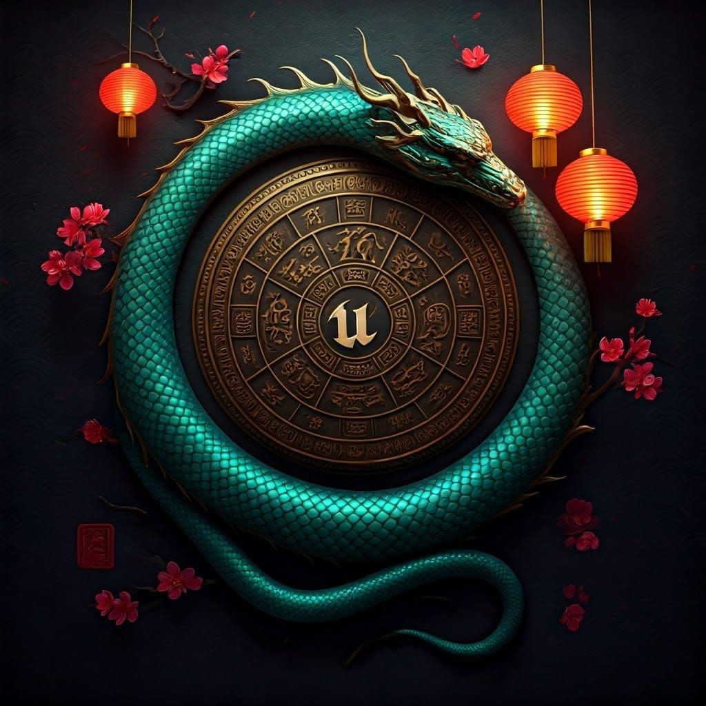 Majestic Serpent Embodies Chinese Culture