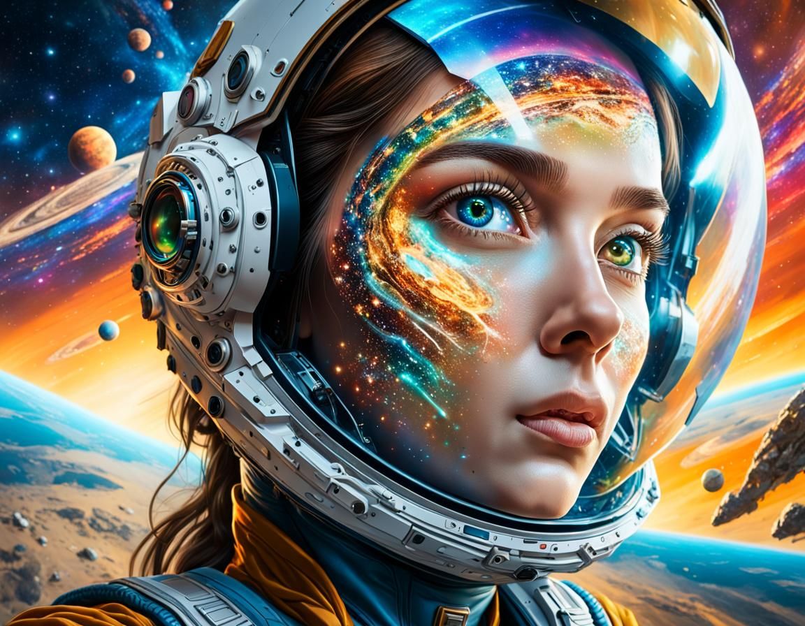 Extraterrestrial Beauty in a Galactic Landscape