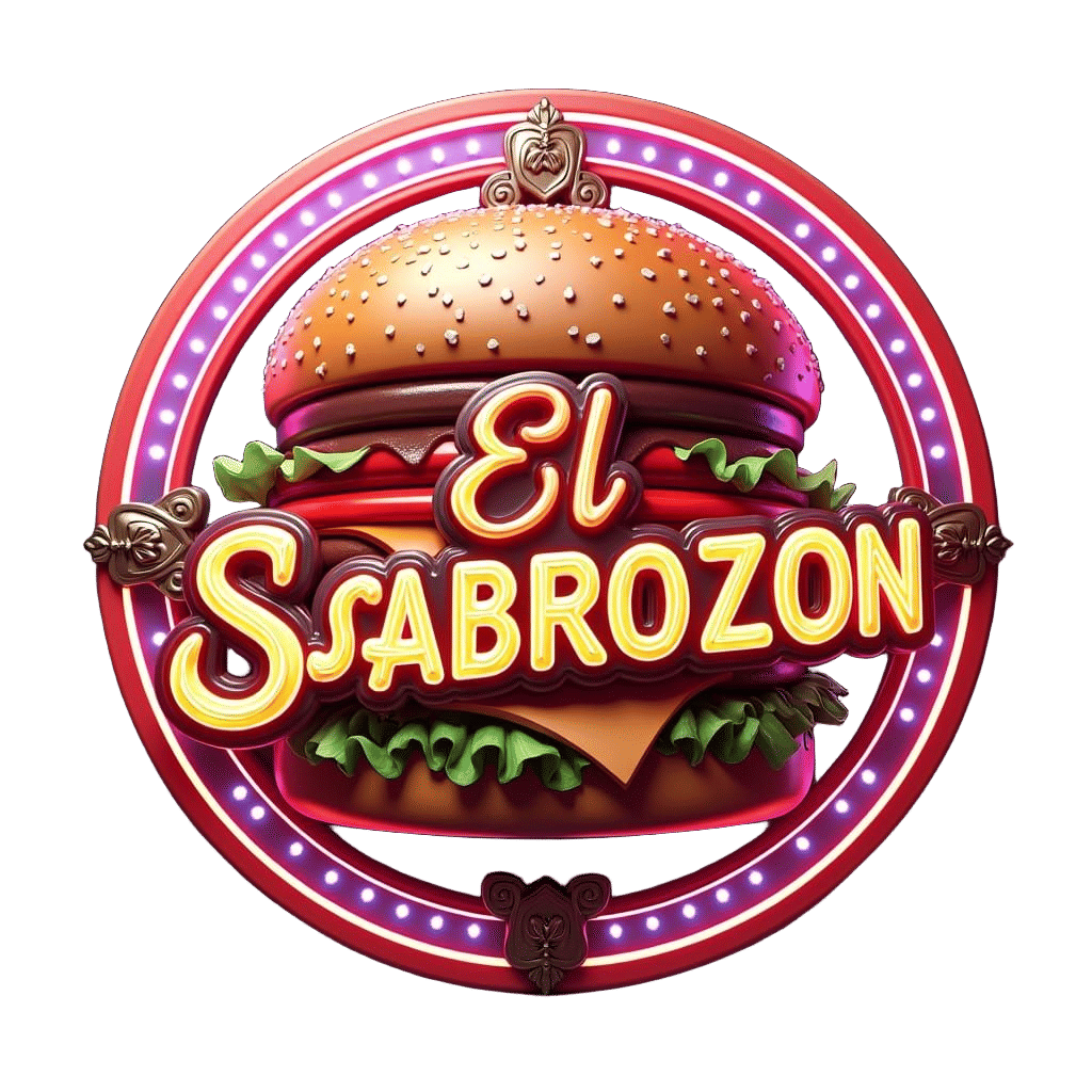 Anime Style Logo for EL SABROZON Burger Restaurant
