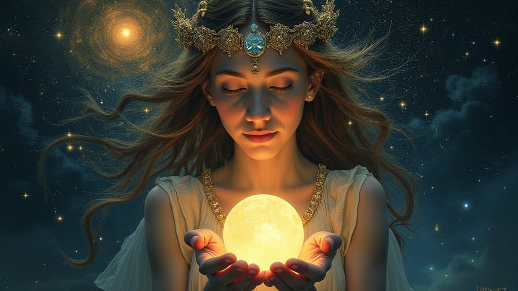 Celestial Goddess Holds the Final Dream