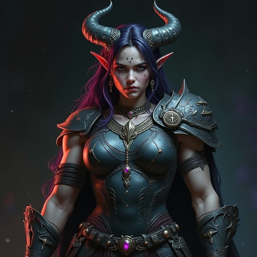 Intricate Fantasy Warrior Mother