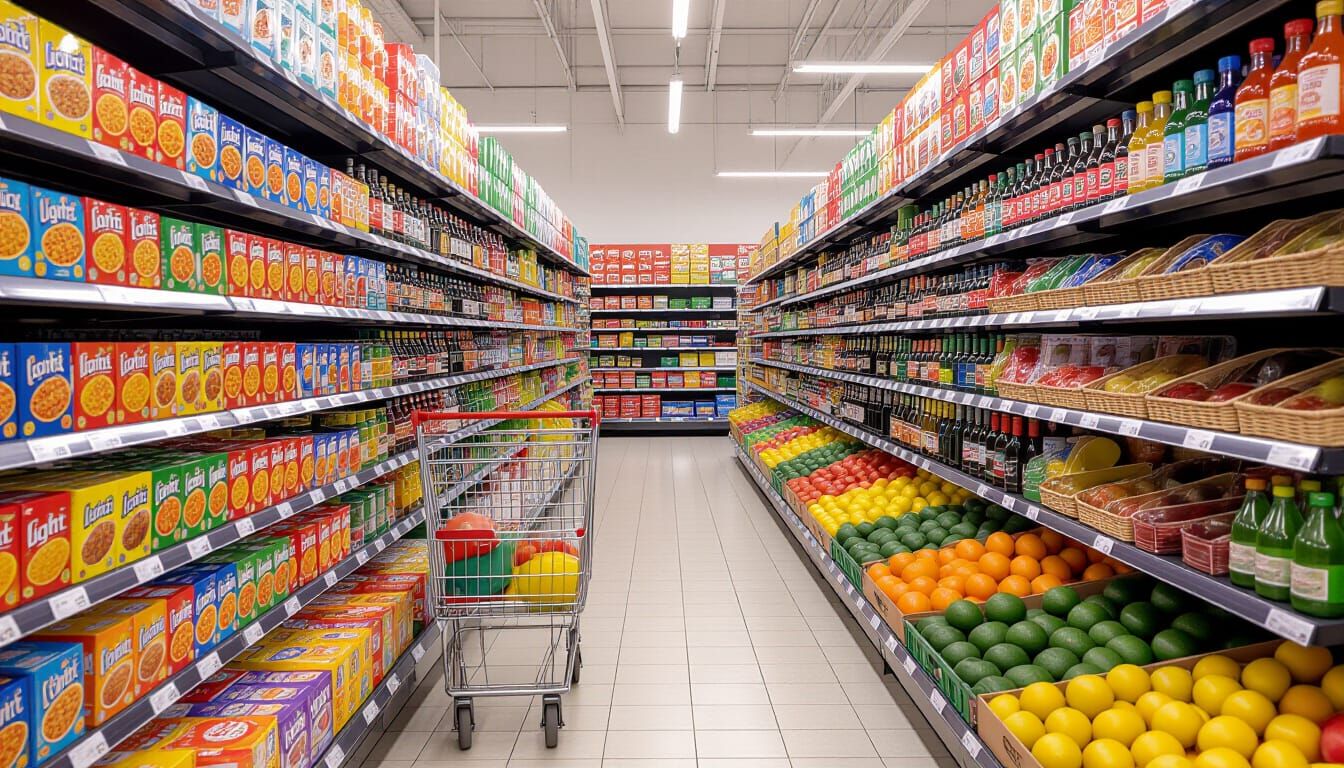 Supermarket Contrast: Processed vs. Natural Foods, Child's C...