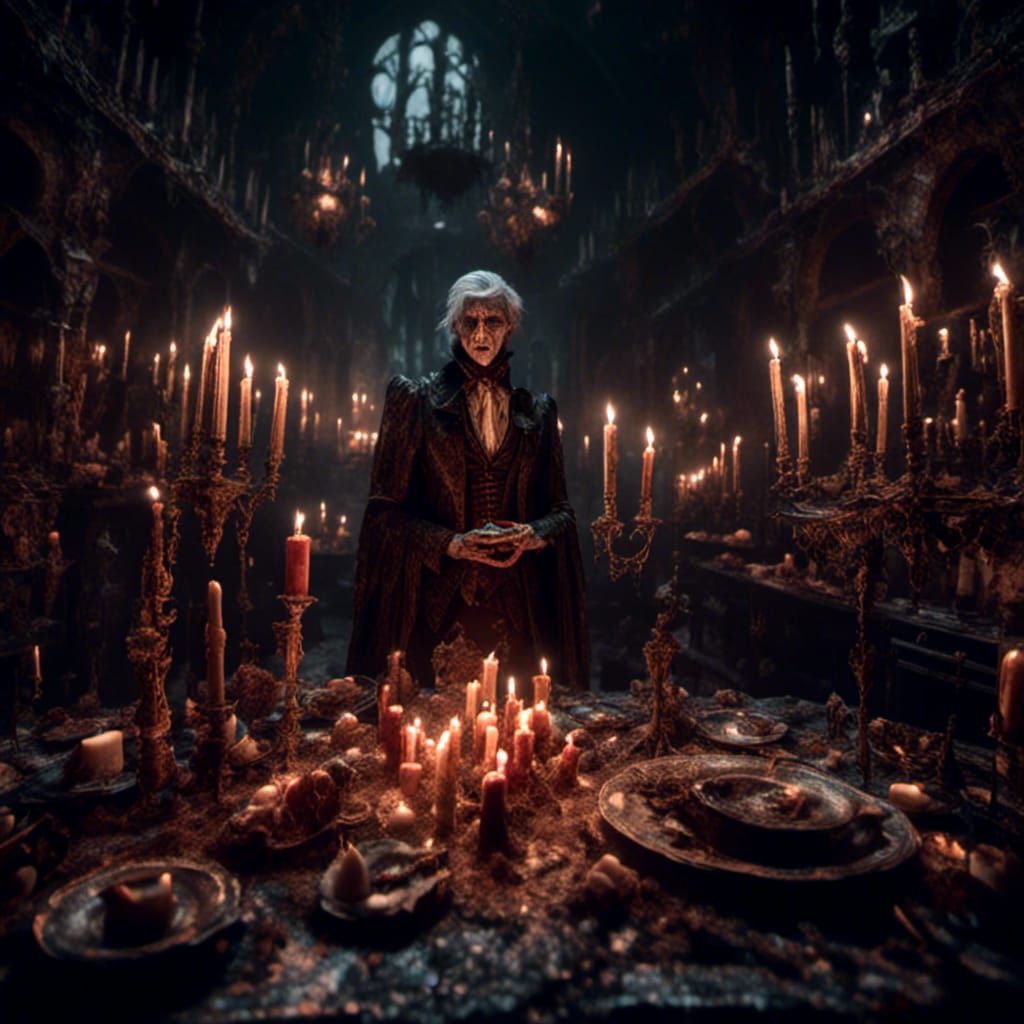 Gothic Horror Vampire Lord in Hyperreal Detail