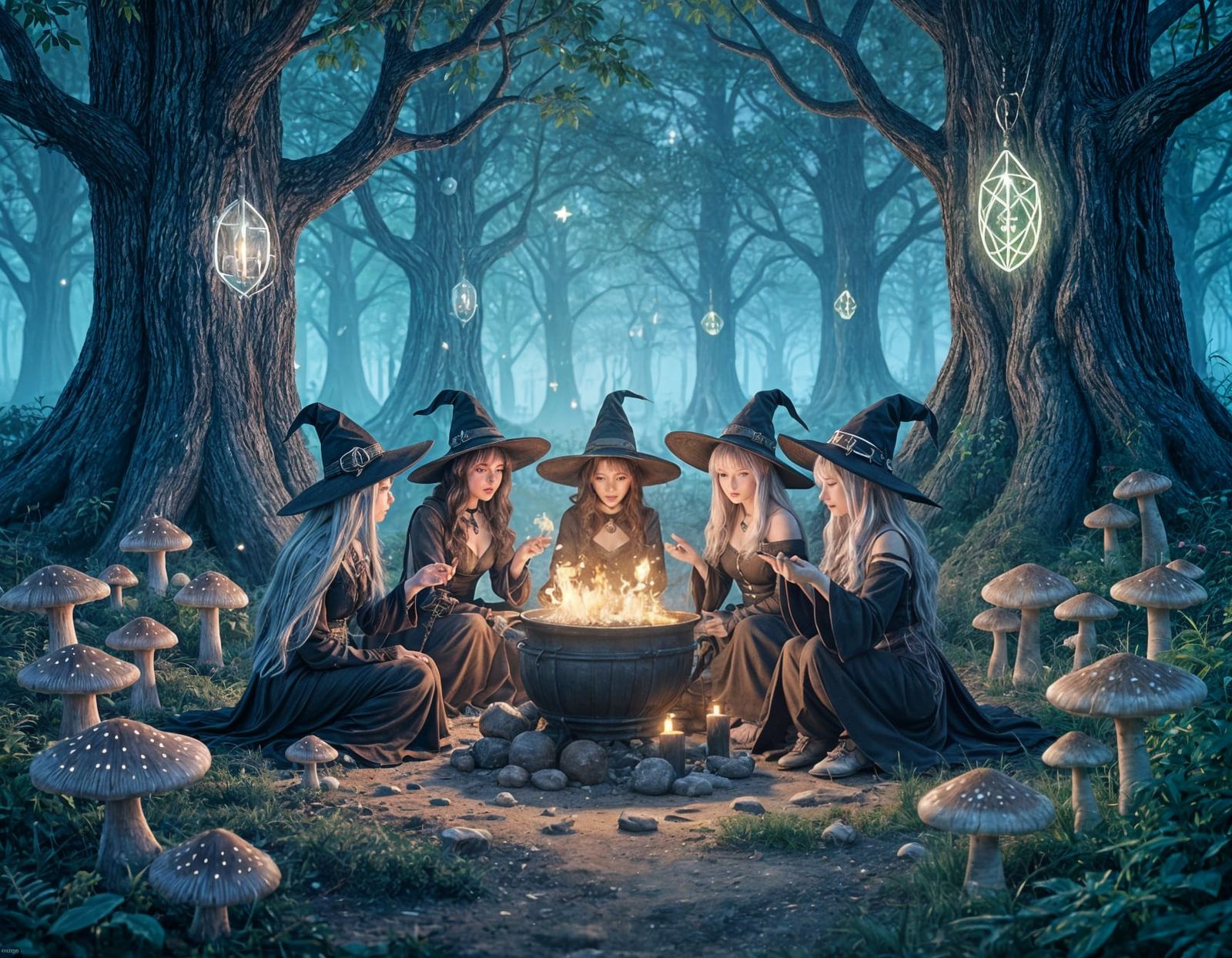 Witches Brew Spell in Mystical Forest