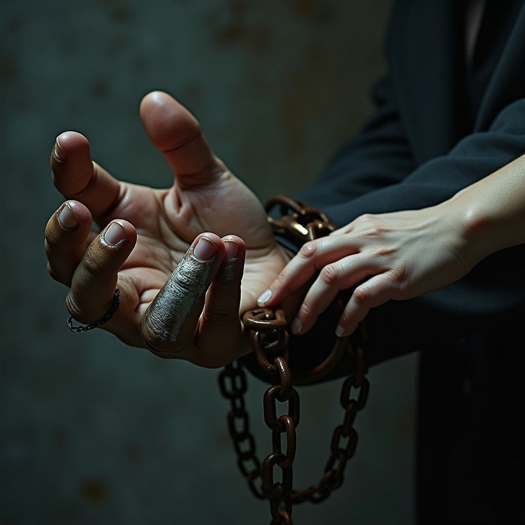 Reaching Hands in Dramatic Baroque Style