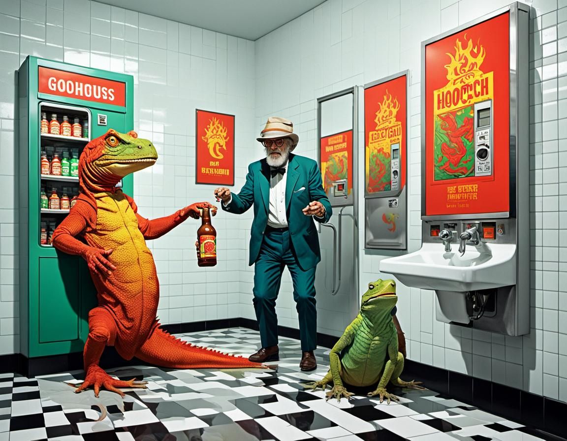 The Bathroom Attendants Are Lizard People