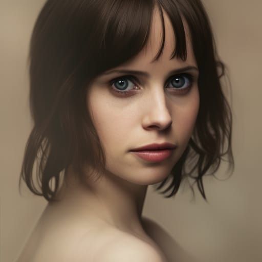 Hyperdetailed Portrait of Felicity Jones in 3D
