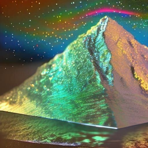 Snowy Rock Formation Landscape