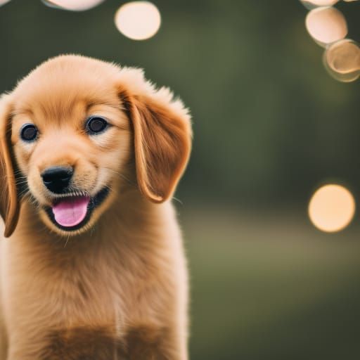 Cute Puppy Captured with Professional Photography Techniques