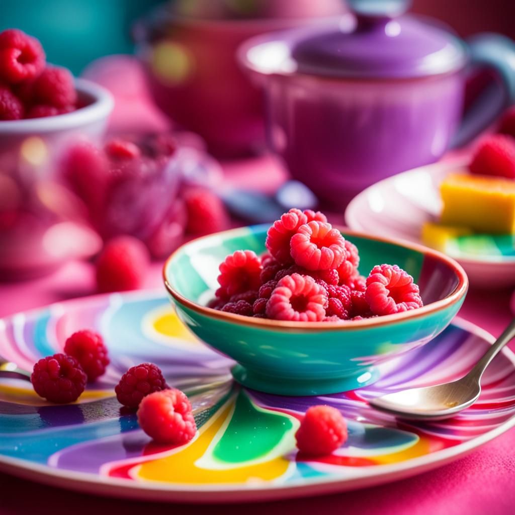 Raspberry Curd Dessert: Professional Food Photography