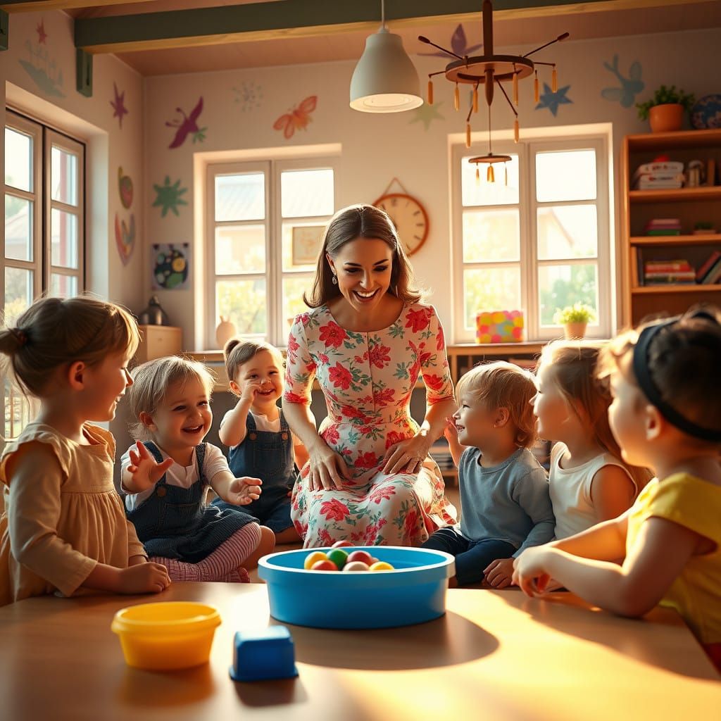 Royal Playtime in Whimsical German Kindergarten