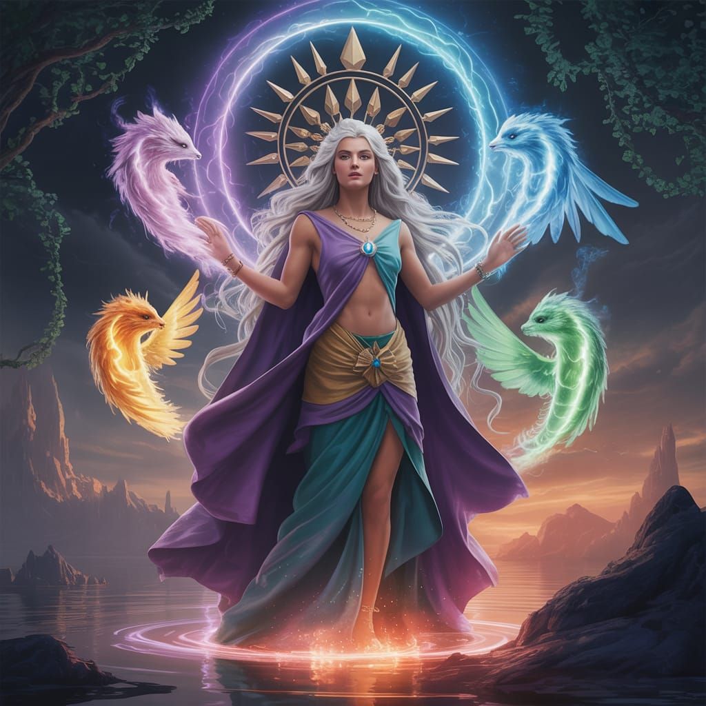 Ethereal Elemental Being in Realm of Light