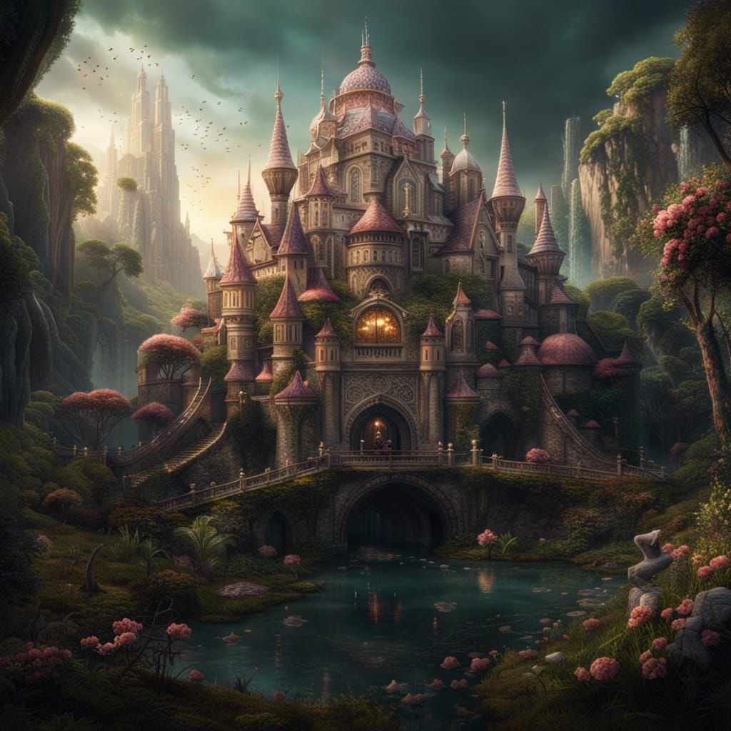 Epic Fairyland Digital Matte Painting