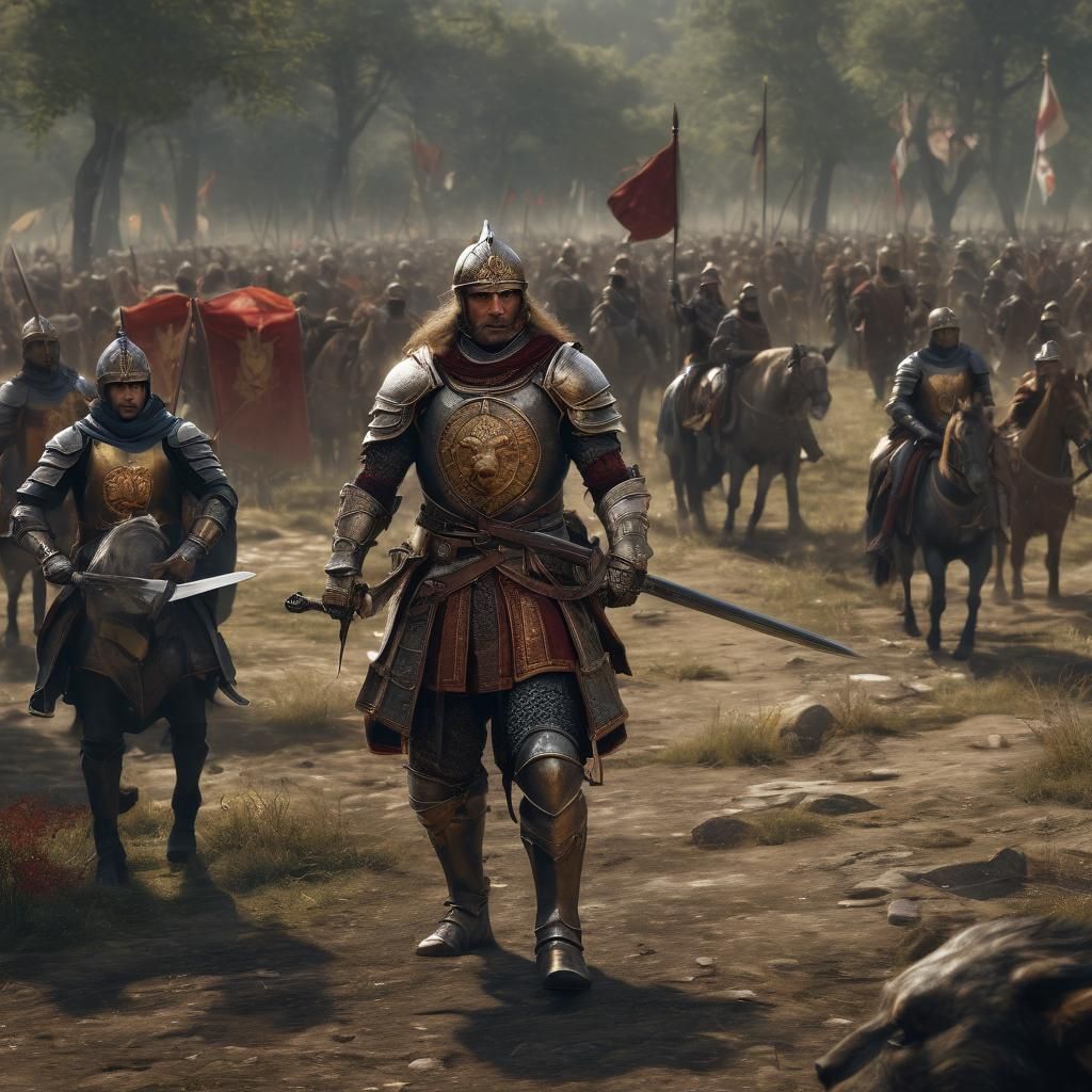 Richard the Lionheart: Valiant Knight on Battlefield