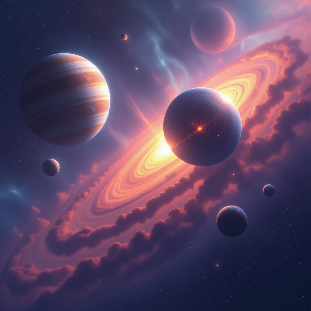 Hyperrealistic Stellar Collision in a Gas Cloud