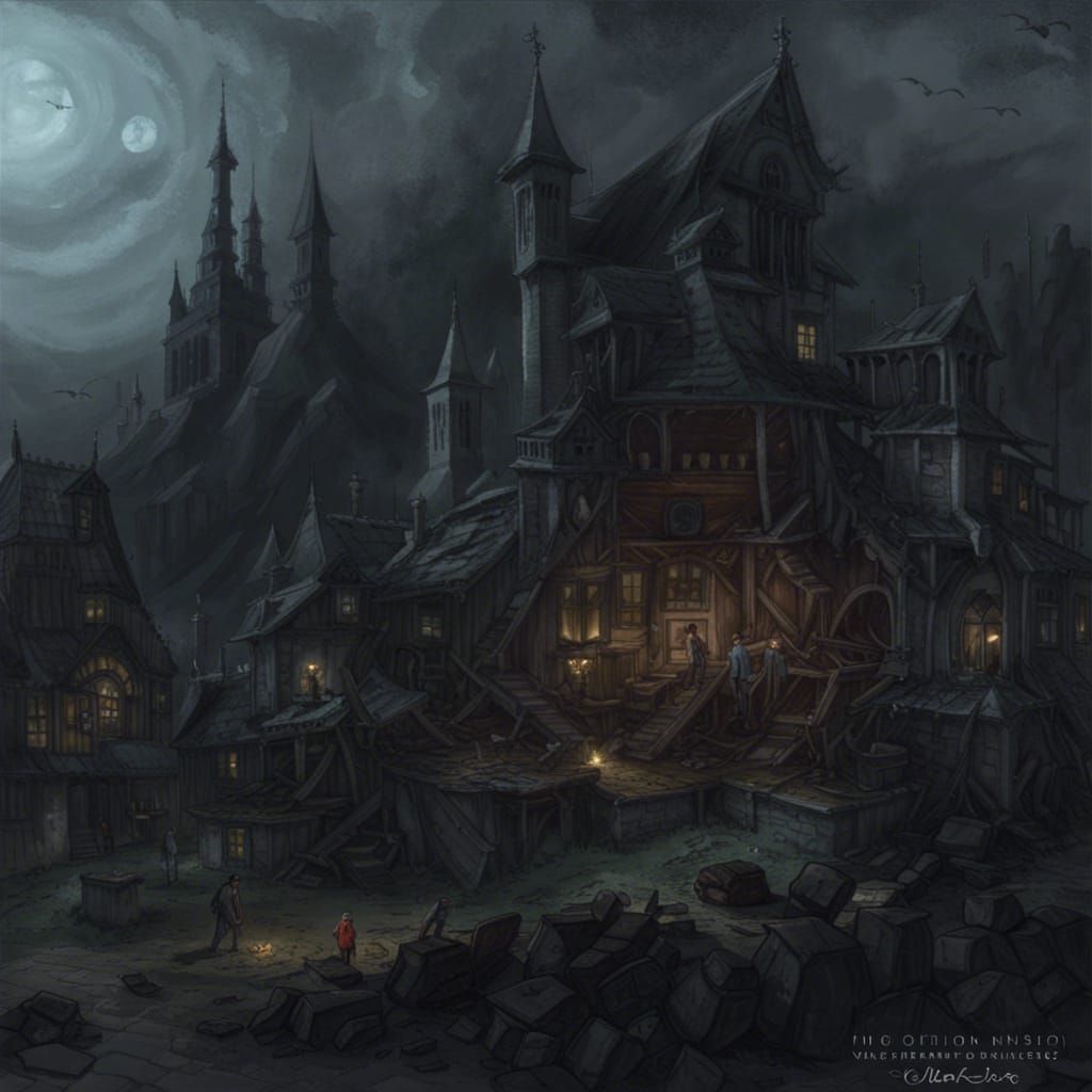 Sinister Mountain Palace in Astral Cosmic Style