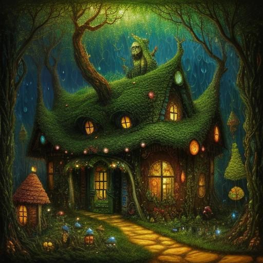 House made from a  tree