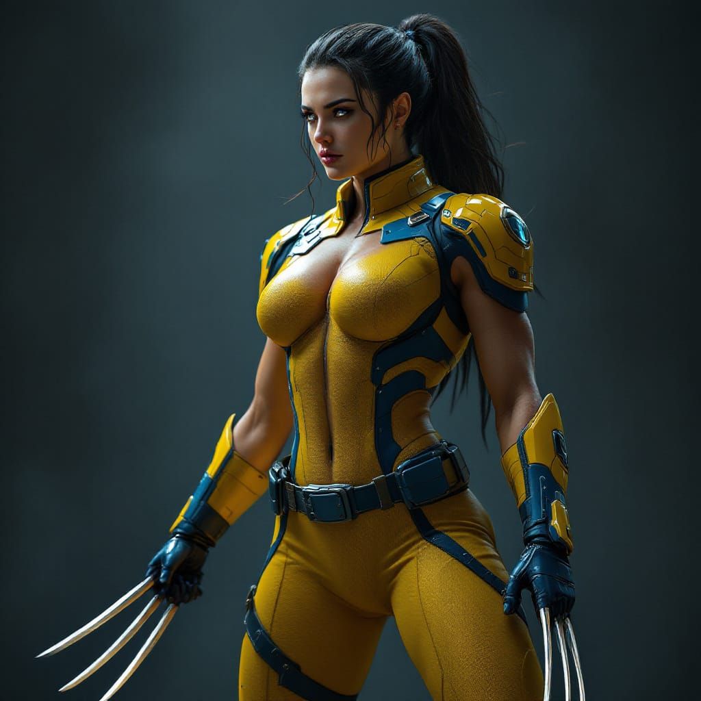 X-23 Posing in High-Tech Wolverine Suit