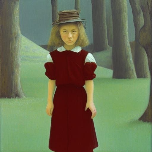 Gorgeous Girl in Style of Impressionist Masters