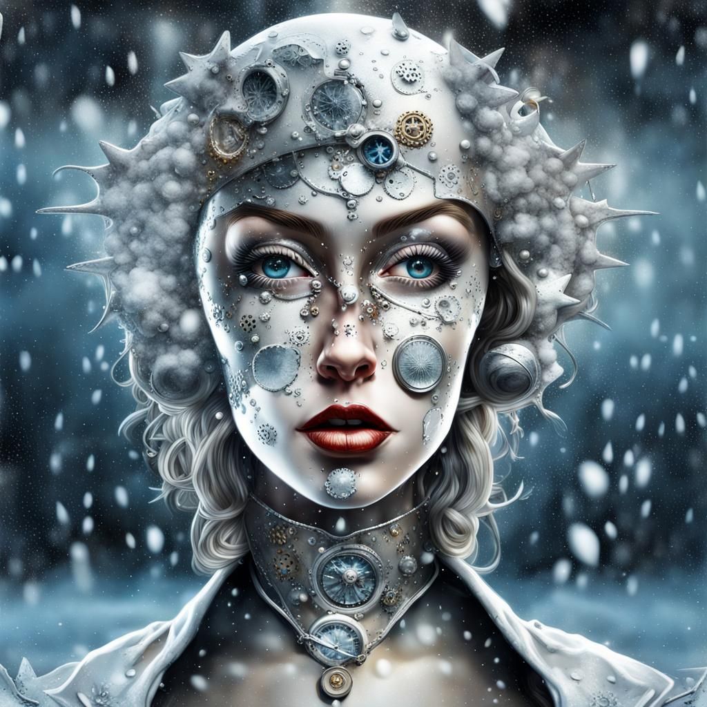 Steampunk Winter Wonderland: Double Exposure Art