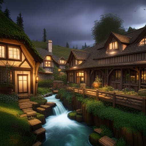 The Shire: Dark Fantasy Concept Art
