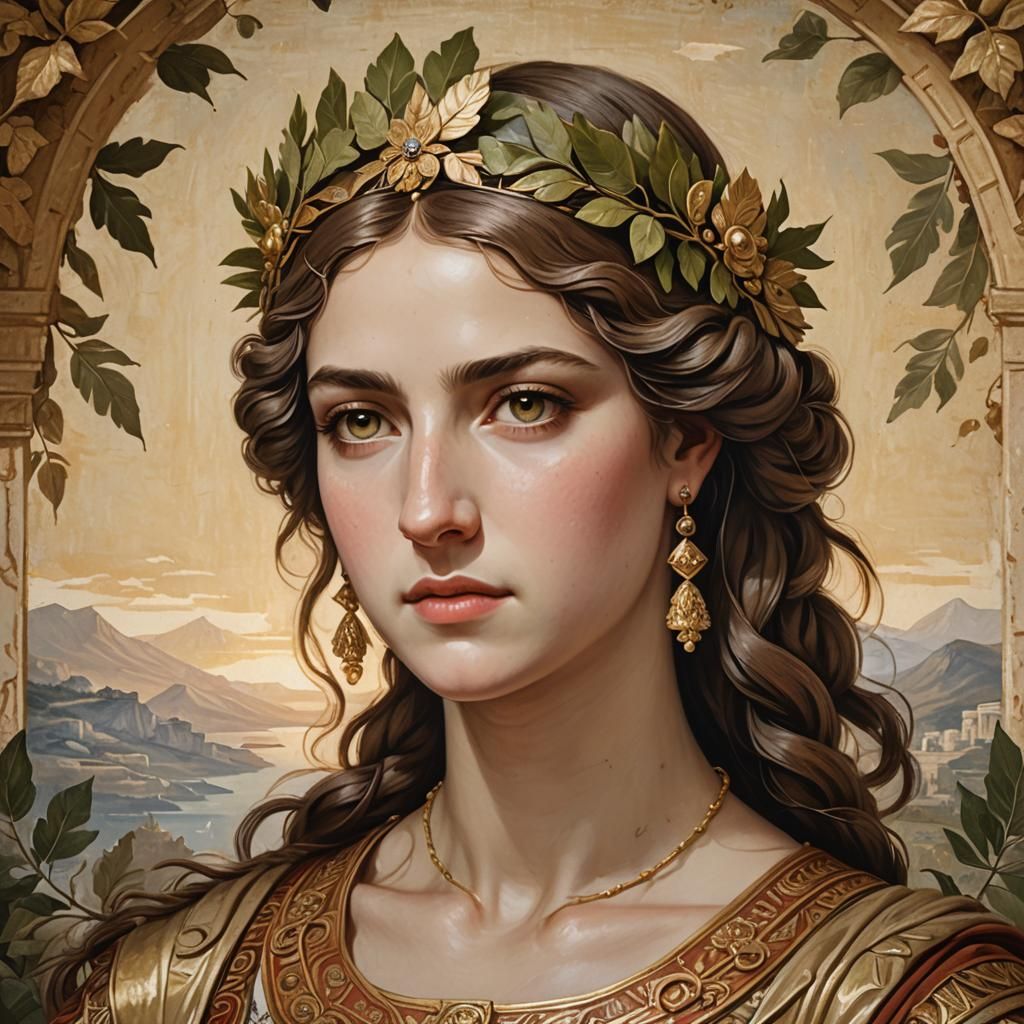 Ancient Greek Portrait of Macedonian Princess