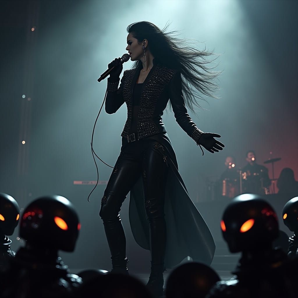 Goth Metal Goddess Tarja Turunen Performs for Martians in Da...