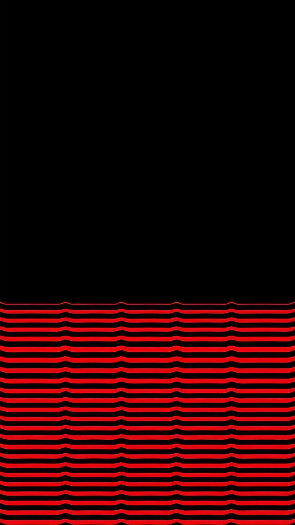 Minimalist Red Duotone Design on Black