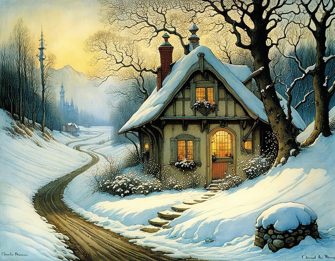 Spring Flowers as Winter Dreams Illustration