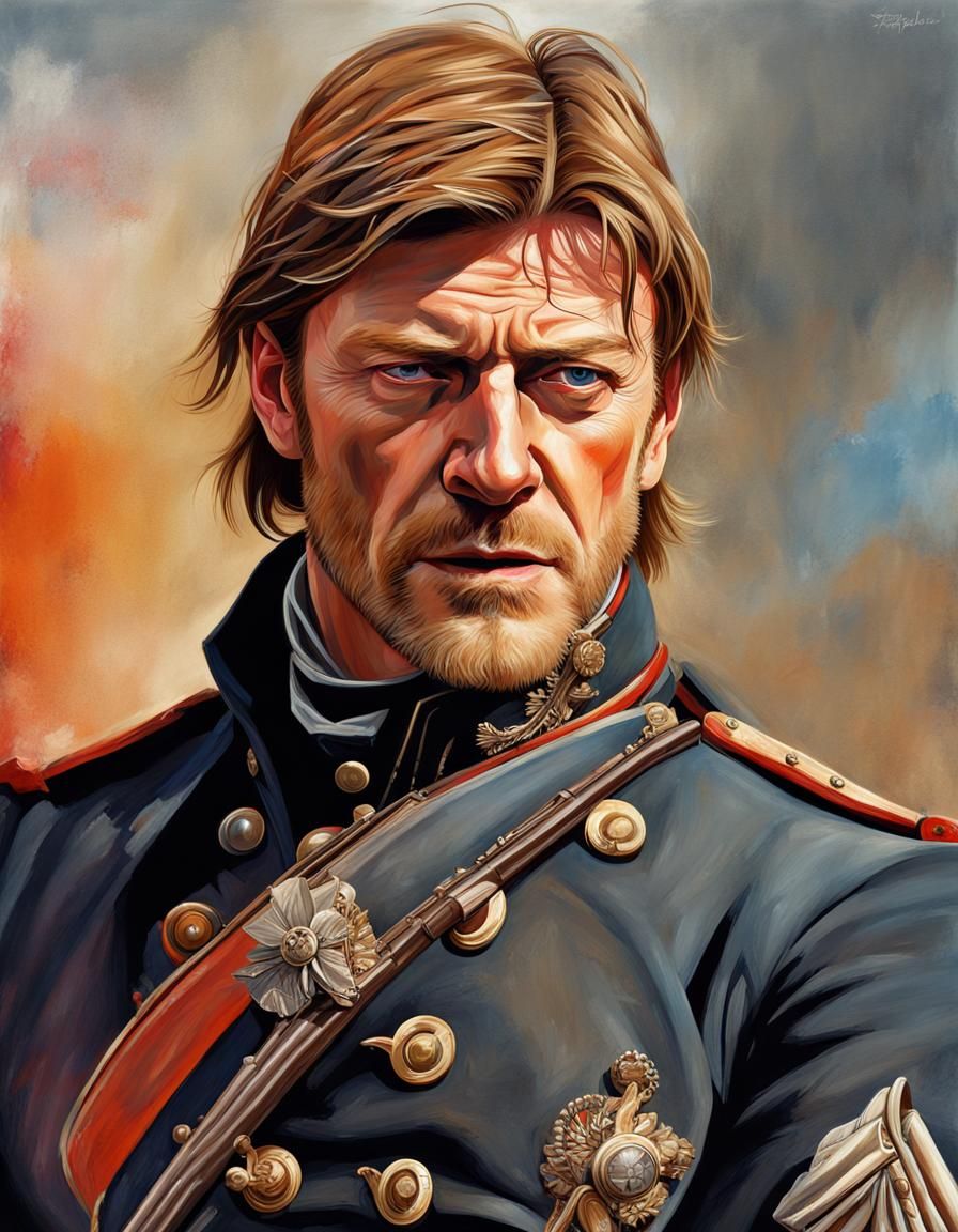 Richard Sharpe Battleground Portrait in Hyperrealism