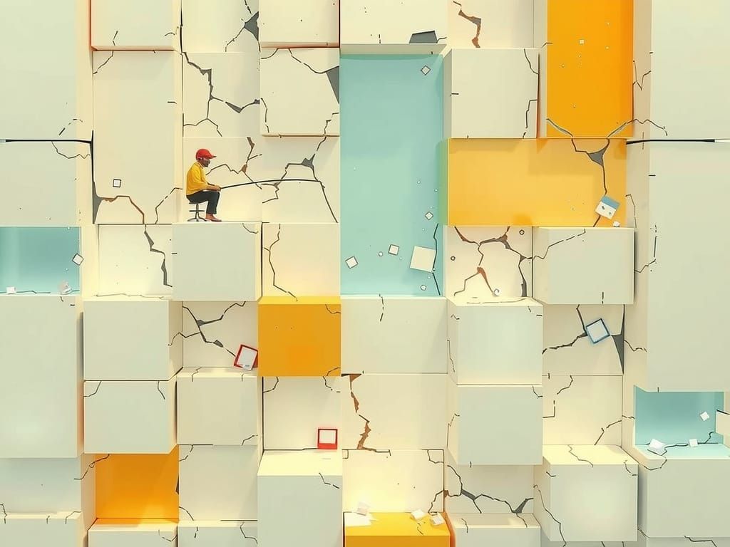 Whimsical Cubes in a Fairy Tale Setting