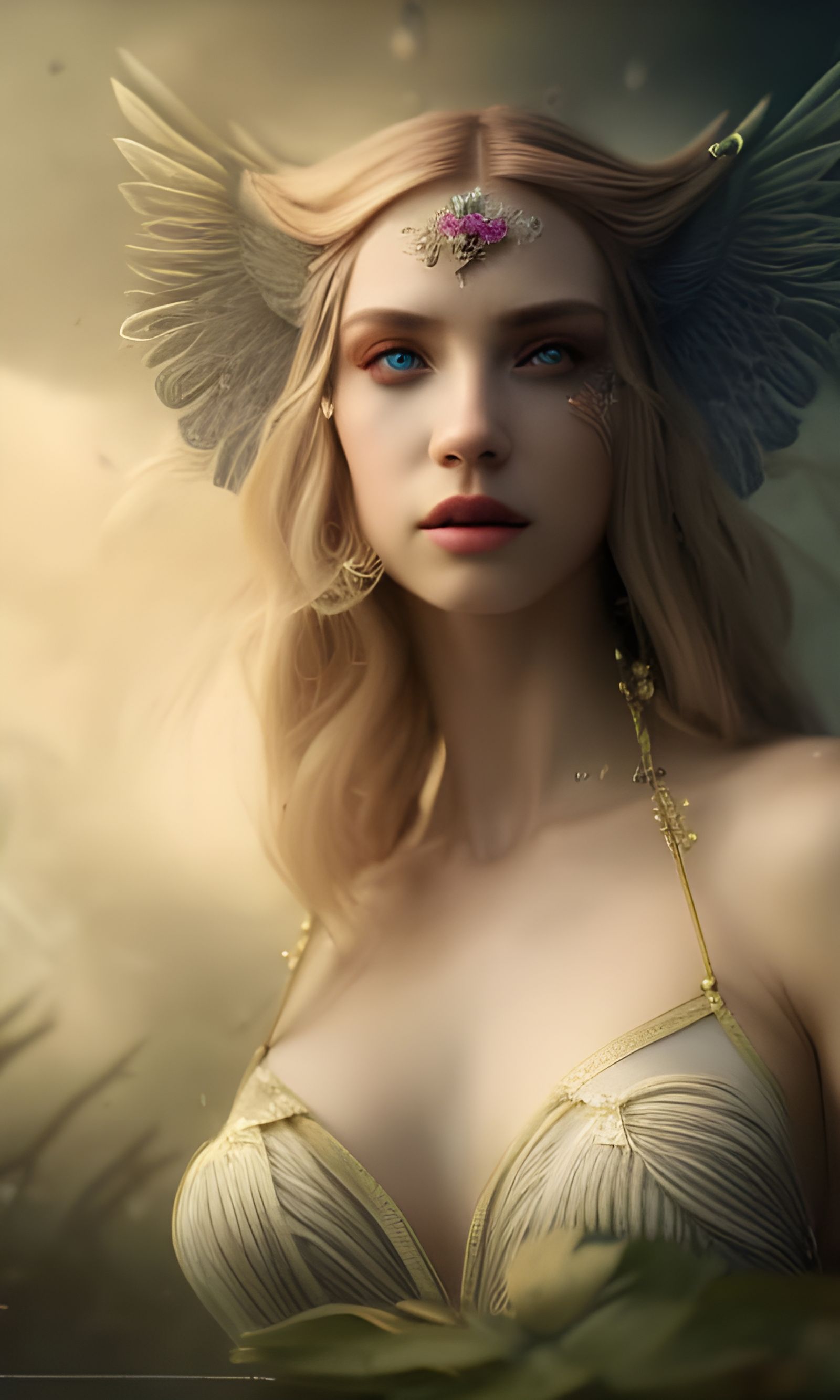 Stunning Hyperrealistic Valkyrie Portrait with Dynamic Light...