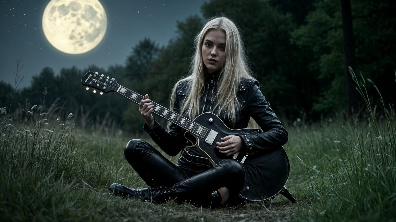 Goth Rockstar Finds Solace in the Quiet Night