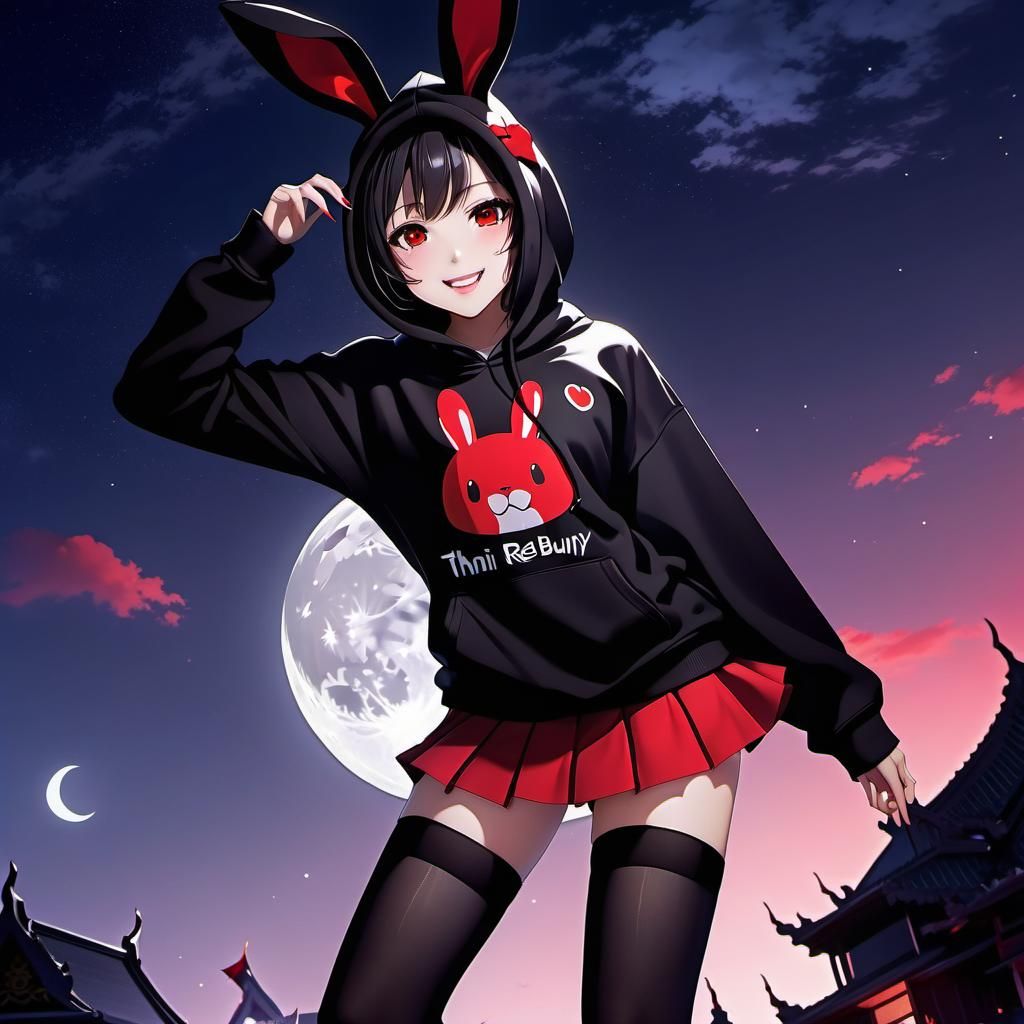 Anime Style Thai Vampire Rabbit Woman