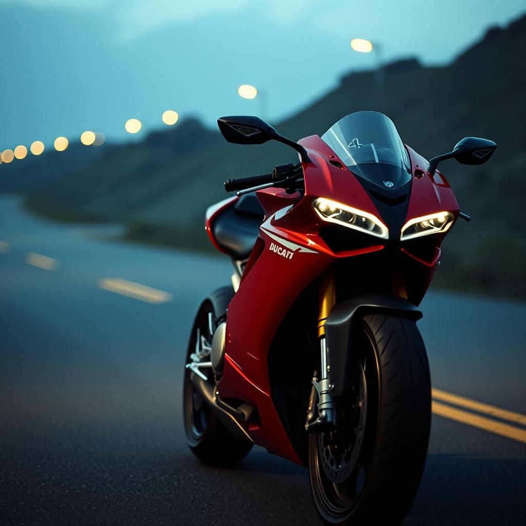Ducati Panigale V4 Cinematic Film Still