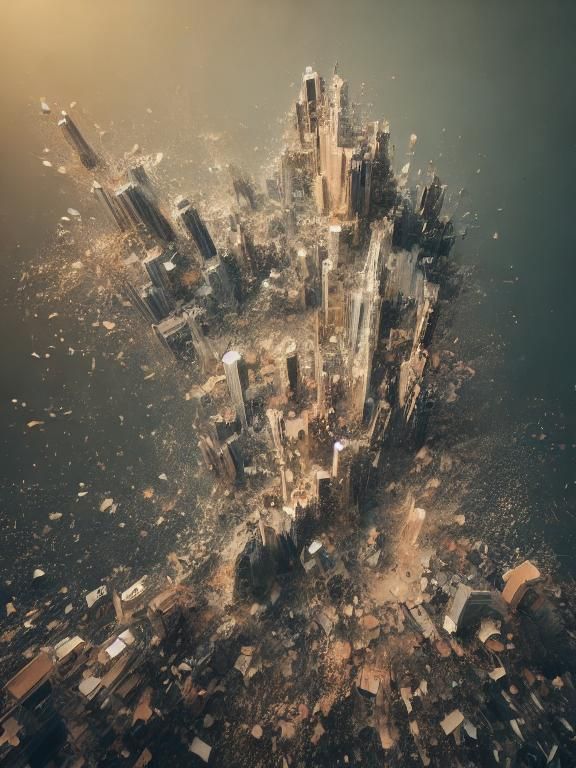 Soldier's Thousand Yard Stare in Street Art Style