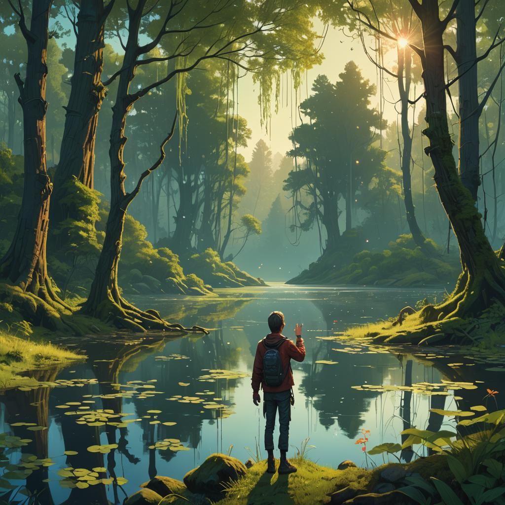 Lush Park on Colossal Hand: Fantasy Concept Art