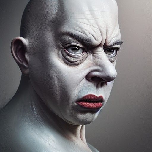 Realistic Homer Simpson Portrait, Hyper-Detailed Digital Art