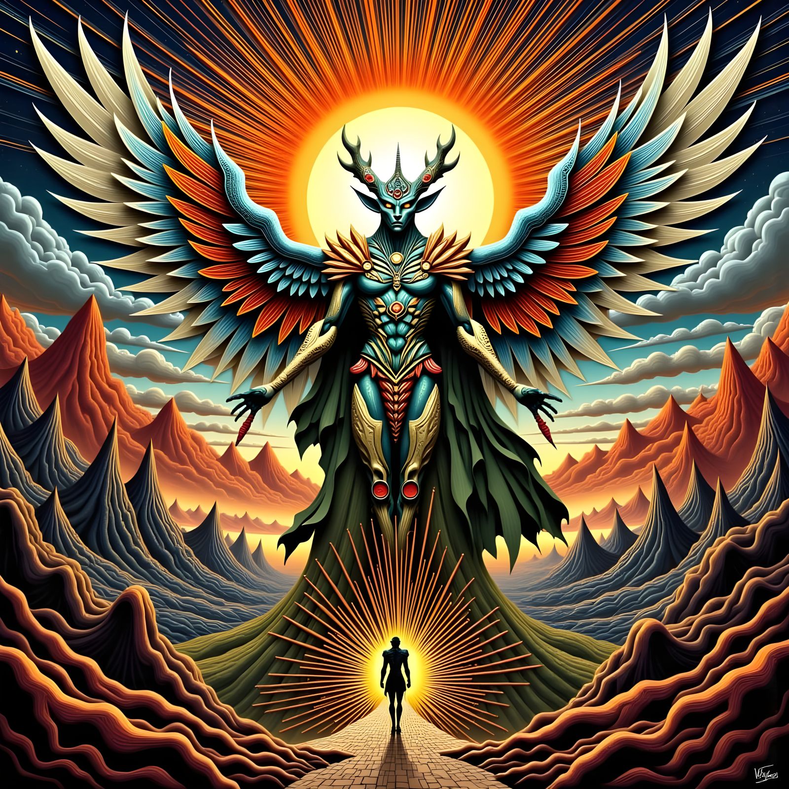 <lora:GodBeasts 2p0:1.0> <lora:Mustra:1.0> <lora:Les:1.0> avatar of divine