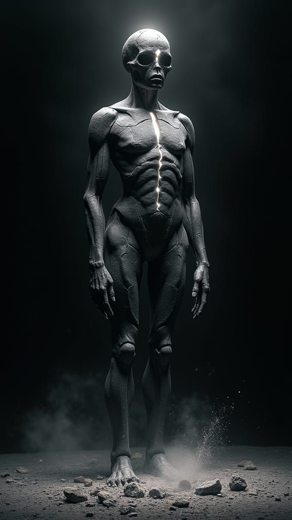 Obsidian Colossus in Fractured Void