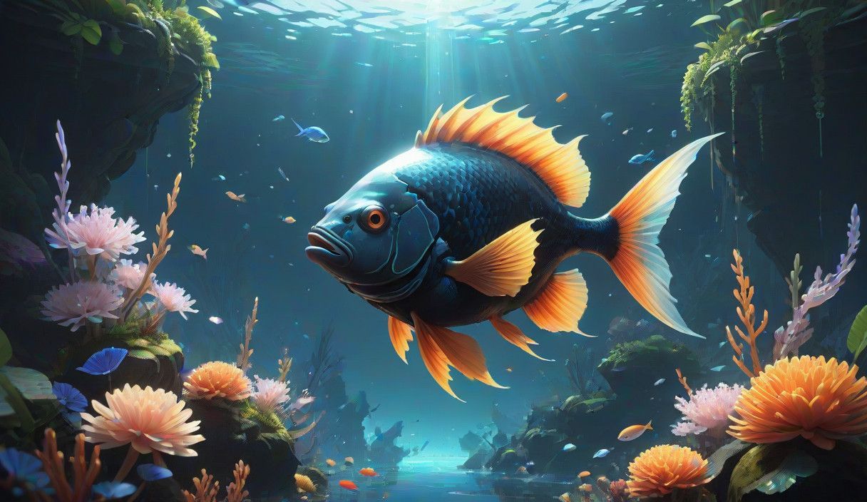 Luminous Abyssal Kingdom Revealed in 3D Anime Art