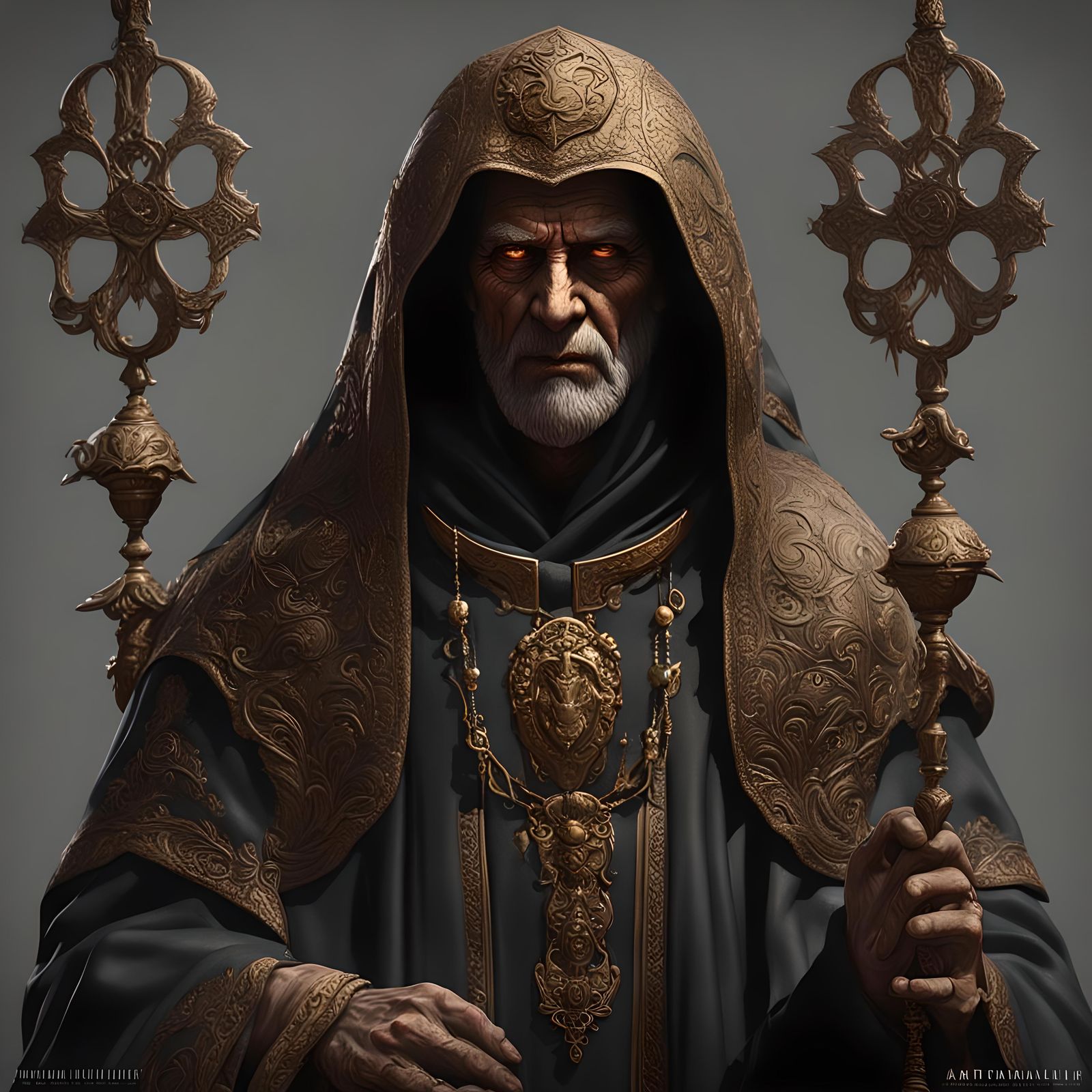 Dark Fantasy Soulslike Character Art in 8K